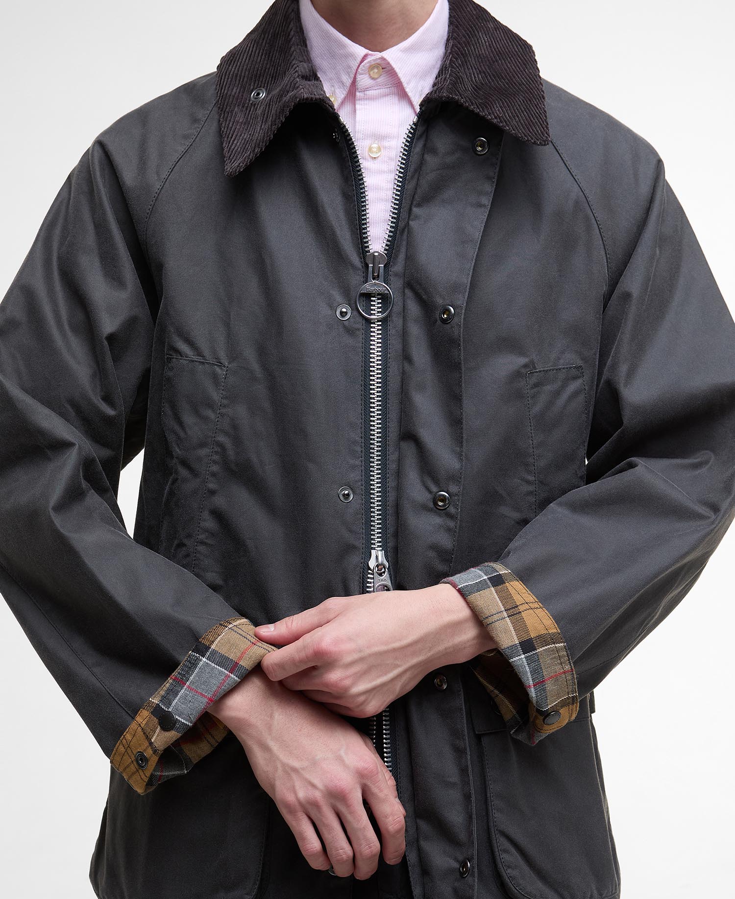 Oversized Bedale Waxed Jacket image number 5
