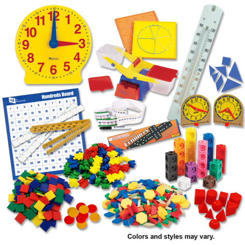 Saxon Math Manipulative Kit K-3 (Plastic Pattern Block Upgrade, Optional Items)