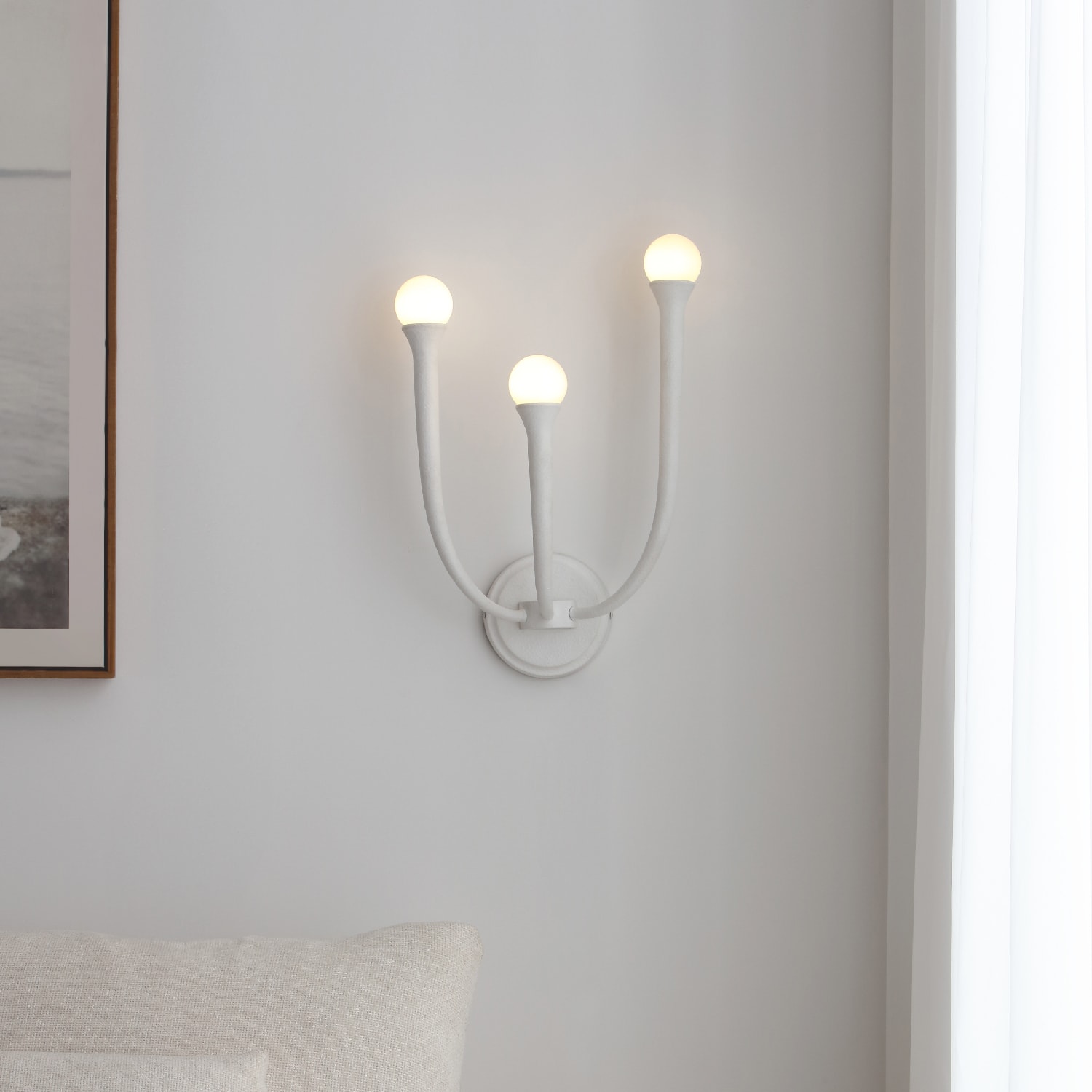 Breeze 3 Light Wall Sconce — installation 1