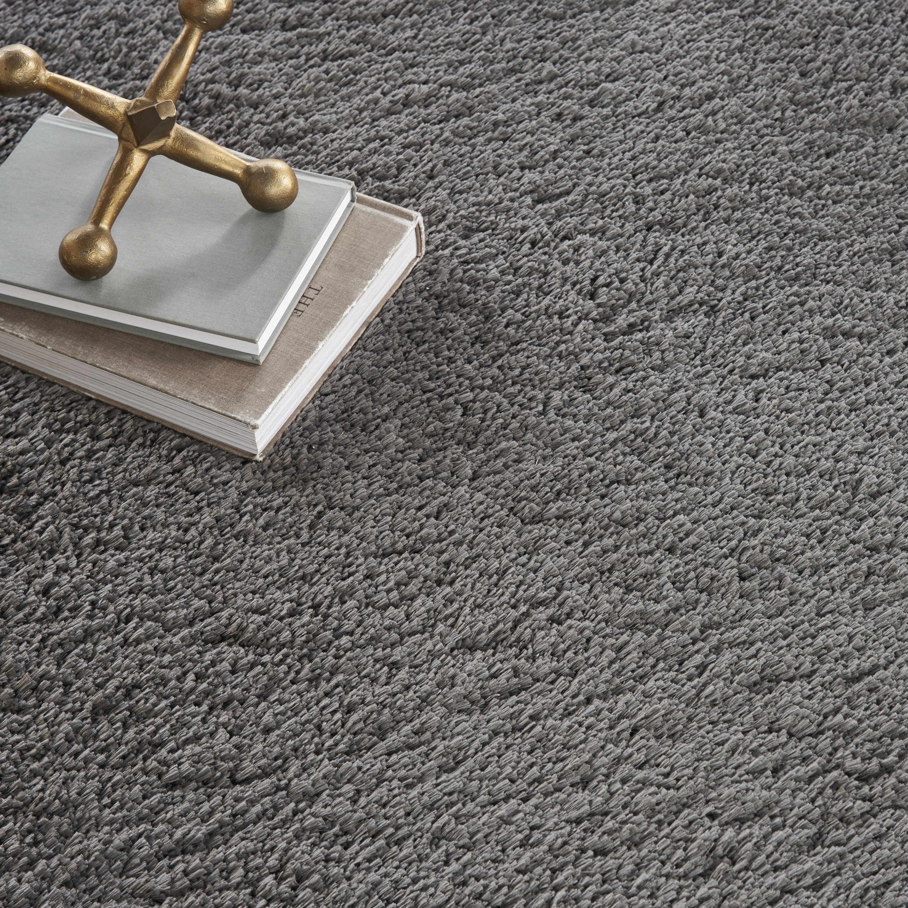 Nourison Dreamy Shag 7'10" x 9'10" Grey Shag Indoor Rug