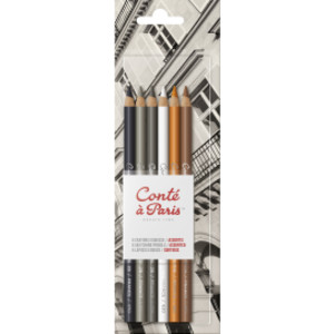 Sketching Pencils, Assorted Colors, Set of 6