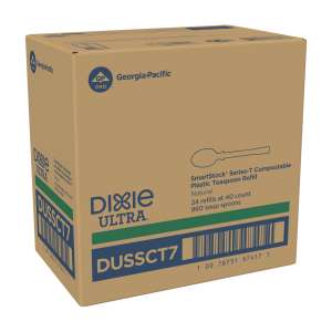 Dixie®, Ultra SmartStock Series-T, Compostable Plastic Teaspoon Refill, White