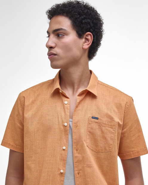 Pigment Dye Slub Short-Sleeved Shirt Sunset Haze