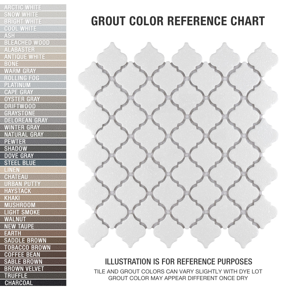 Hudson Tangier Crystalline White 12-3/8 in. x 12-3/8 in. Porcelain Mosaic Tile