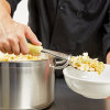 14-inch heavy-duty stainless steel solid basting spoon with yellow Ergo Grip™ handle