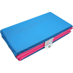 Toddler KinderMat w/Pillow Section, 3/4" thick, Blue/Pink