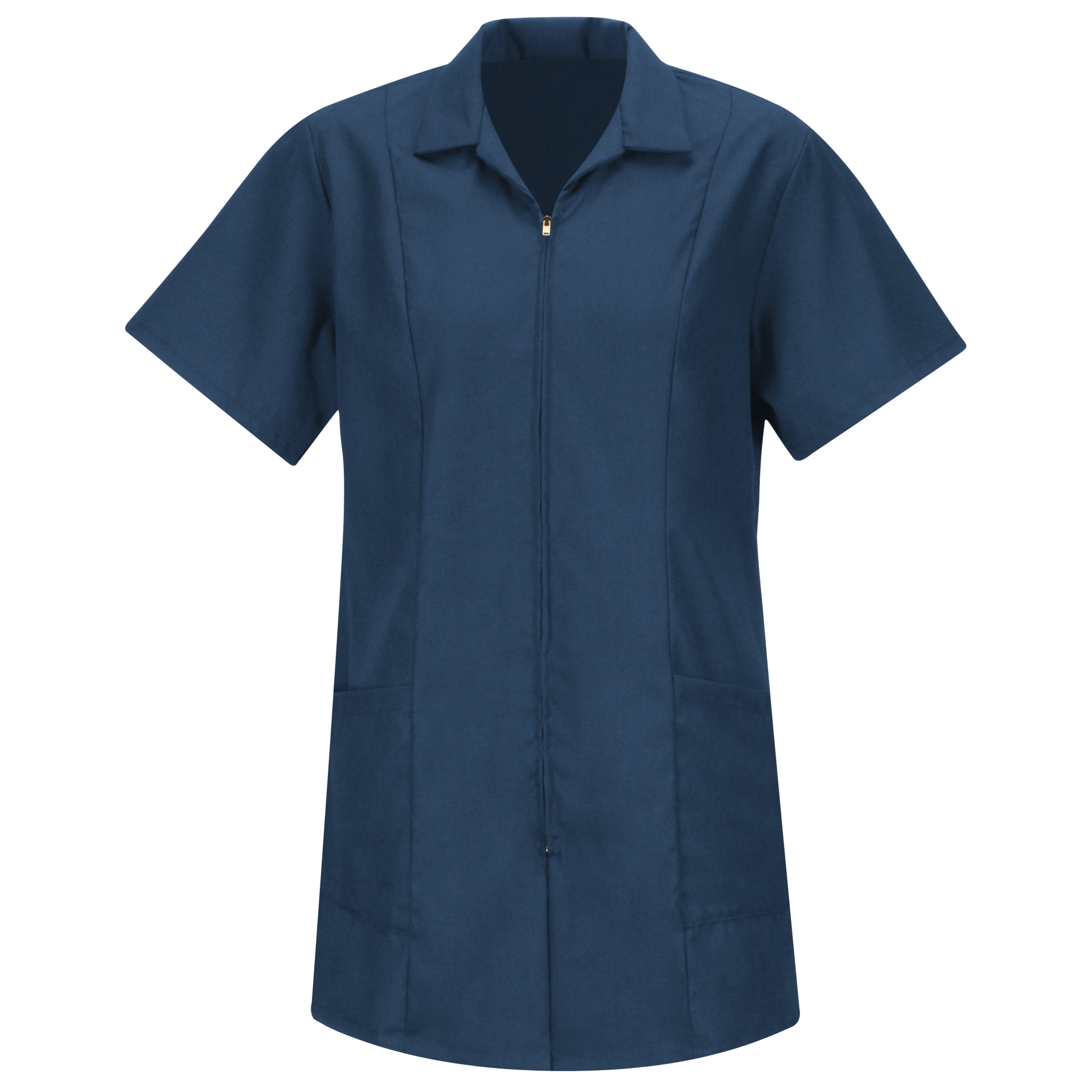 Cappellino rosso donna smock con zip davanti - Foto 4 di 5