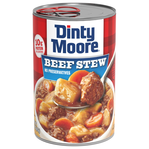 DINTY MOORE(r) Stew, Beef, 12/15 oz . C1C1 - Front Center In Package (Hi Res)