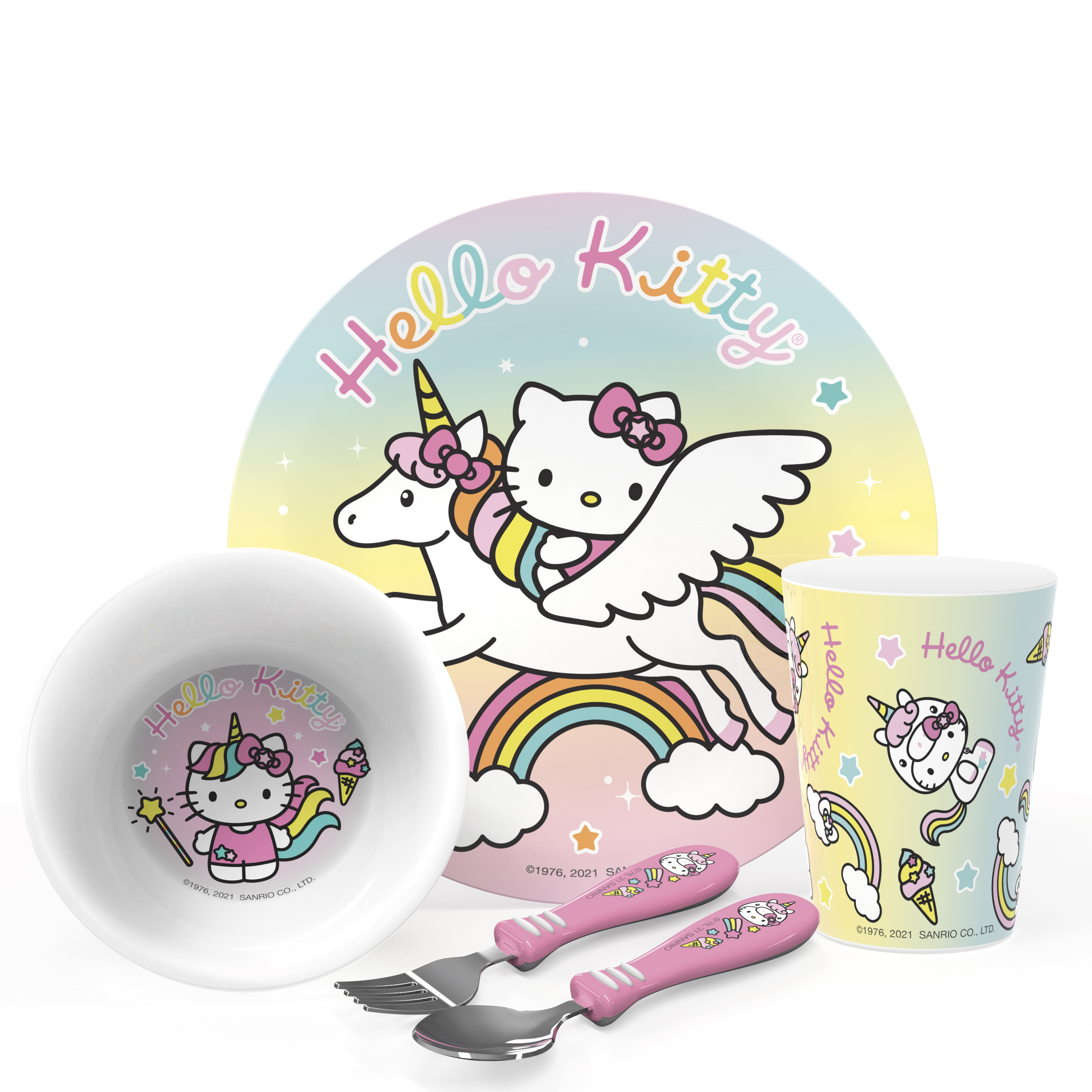 Sanrio Dinnerware Set, Hello Kitty, 5-piece set slideshow image 1 Sanrio Dinnerware Set, Hello Kitty, 5-piece set slideshow image 1