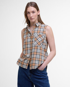 Bredon Sleeveless Shirt Hessian Tartan