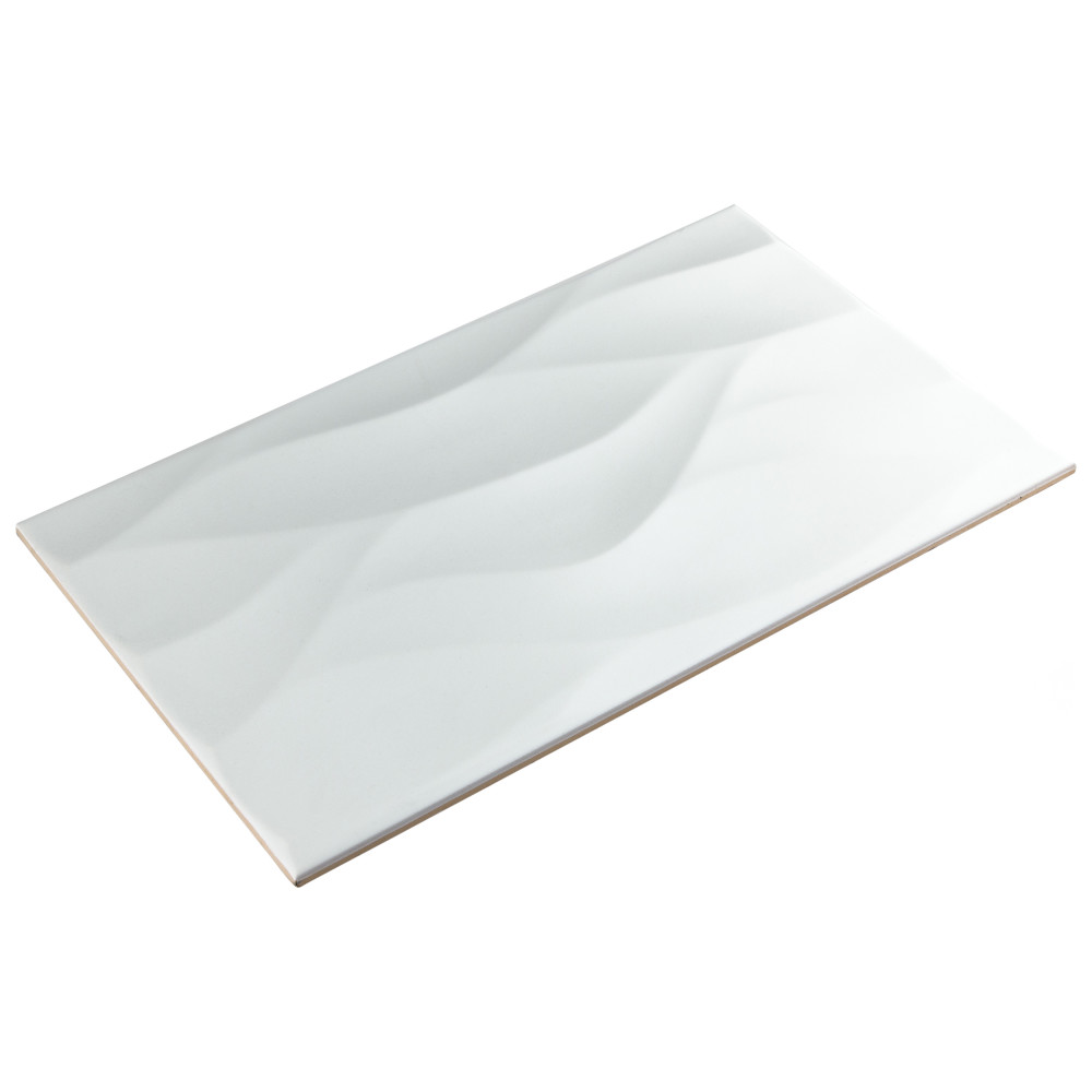 More Natur Matte White 9-7/8 in. x 15-3/4 in. Ceramic Wall Tile