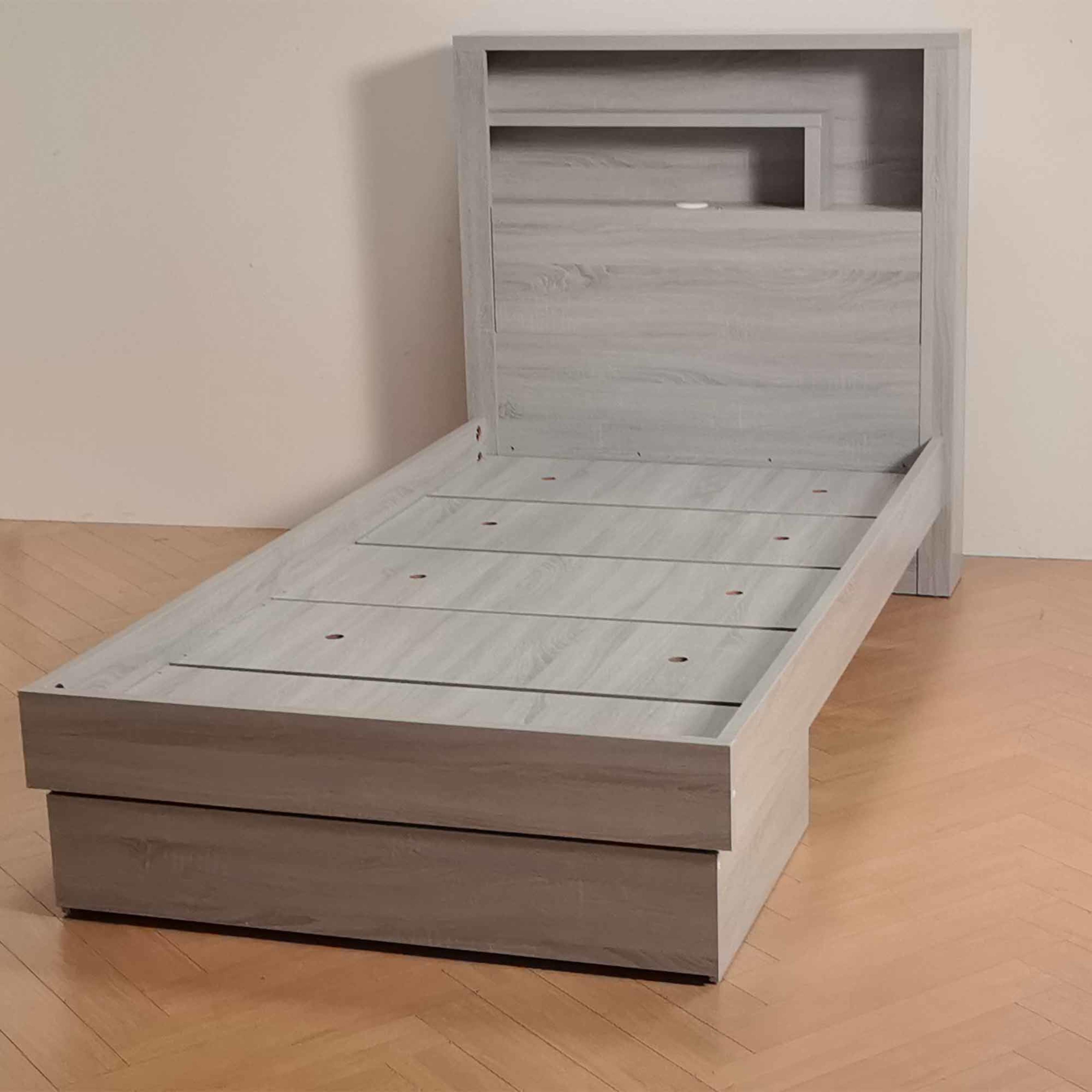 Product image of the  Bellevue Bed Frame, Drawer Base, Cement Grey from Forty Winks
