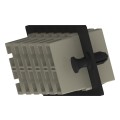 Fiber Optic Adapter Panel, SC Interface, Multimode, Rack/Wall Mount, Electric Ivory
