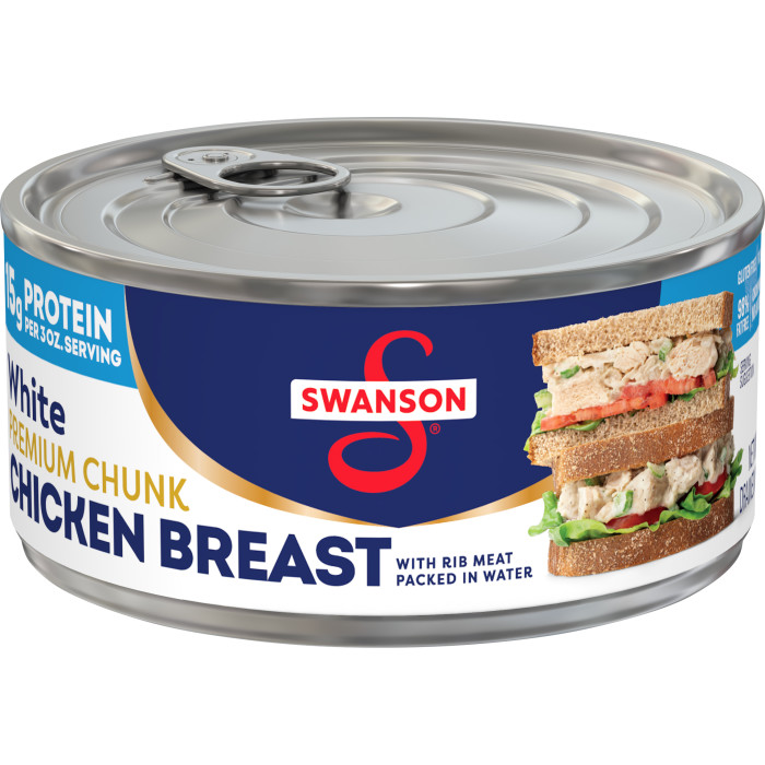 White Premium Chunk Canned Chicken Breast in Water