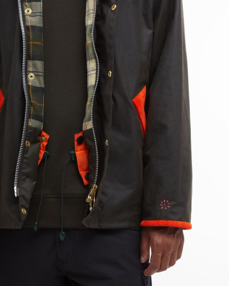 Barbour x Flower Mountain Oversized Transport Waxed Jacket