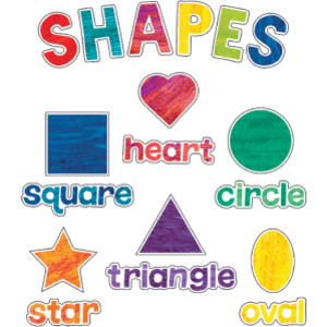 World of Eric Carle&trade; Shapes Mini Bulletin Board Set, 32 Pieces