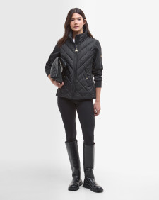 Natalia Quilted Sweatshirt Black