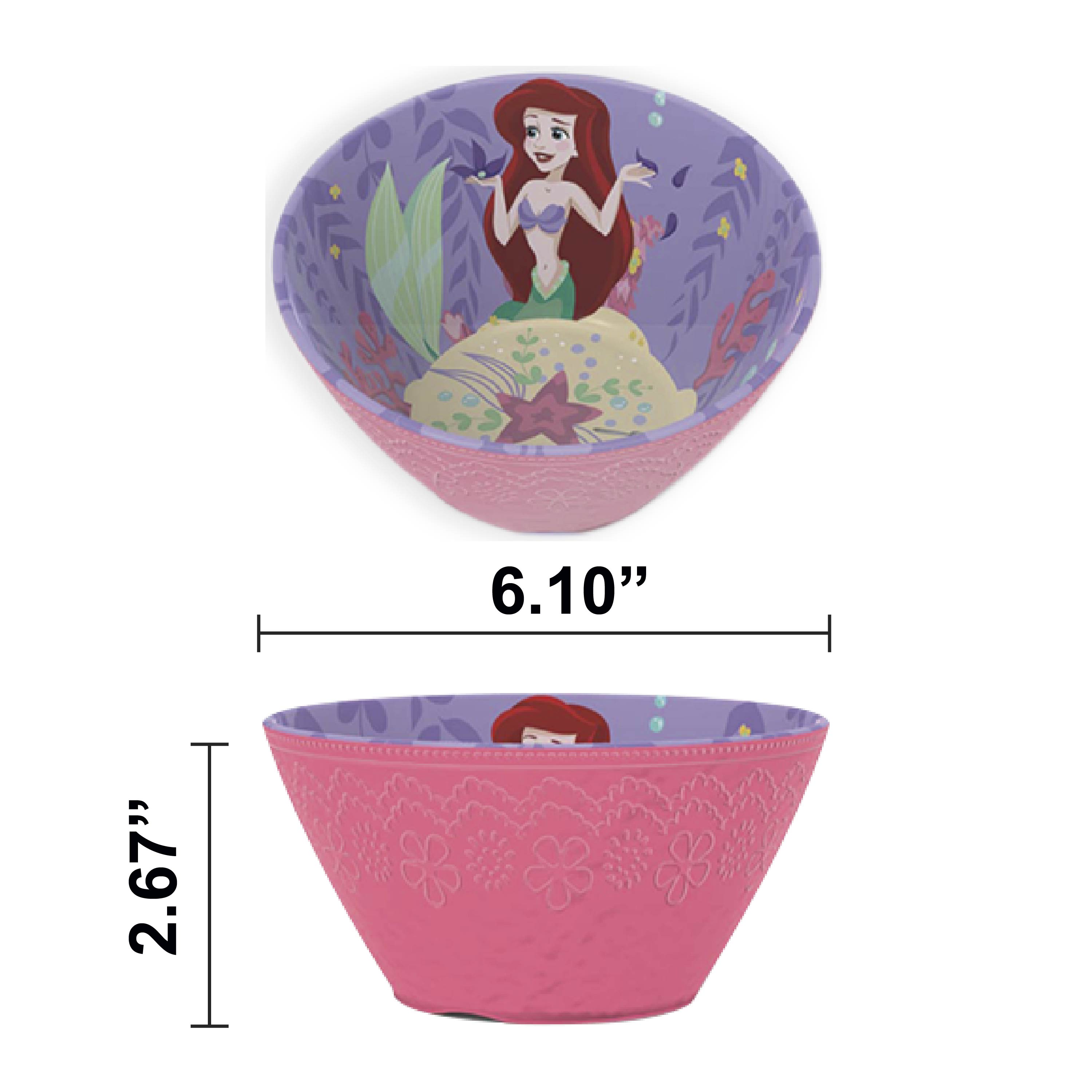 Disney Kids Plate and Bowl Set, Princess, 4-piece set slideshow image 2 Disney Kids Plate and Bowl Set, Princess, 4-piece set slideshow image 2