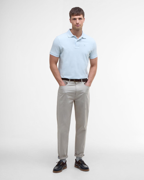 Sports Short-Sleeved Polo Shirt Bleached Blue