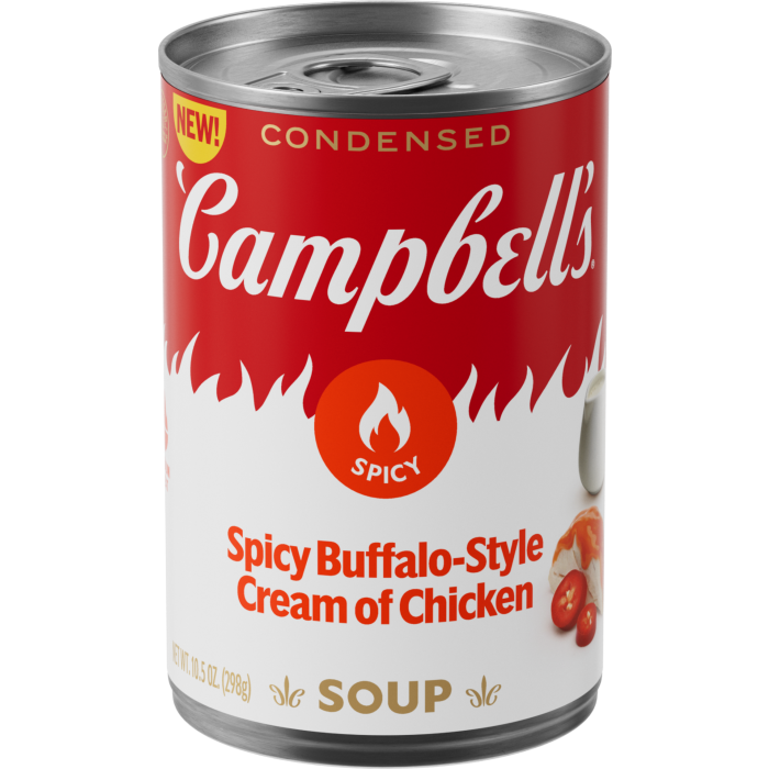 Spicy Buffalo-Style Cream of Chicken Soup