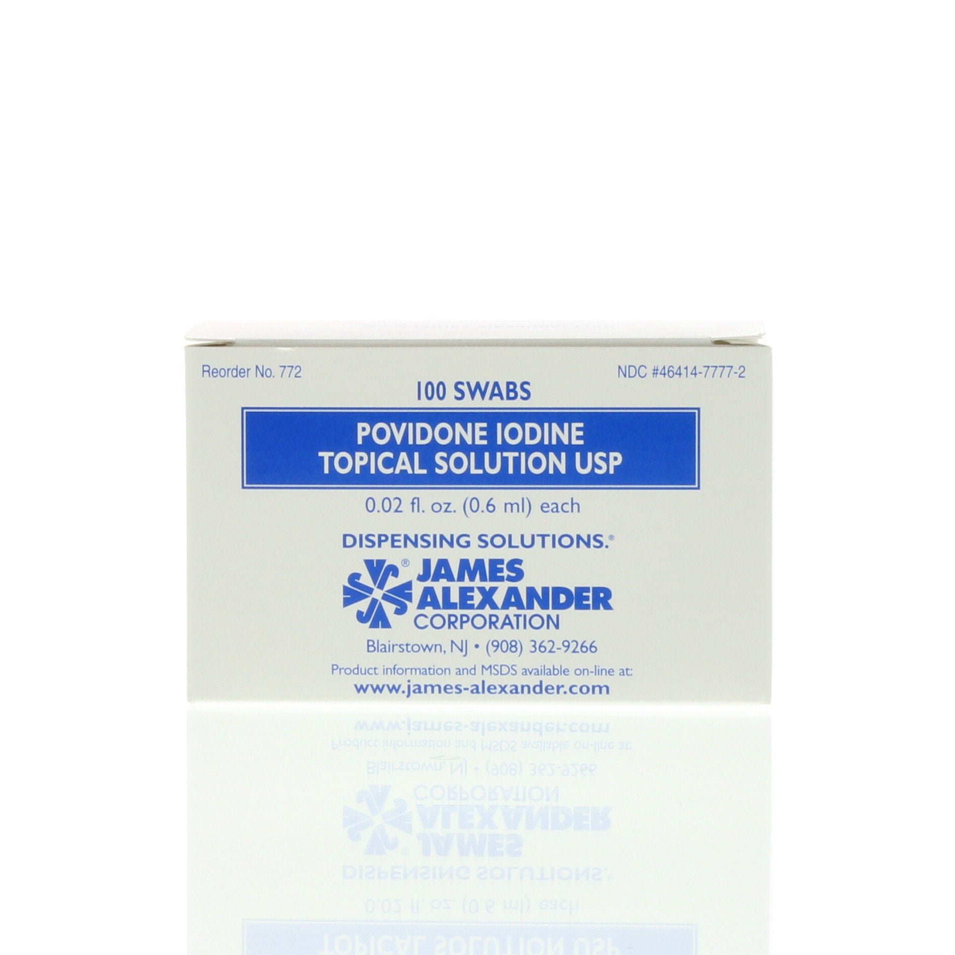 James Alexander Corporation Povidone Iodine Swabs