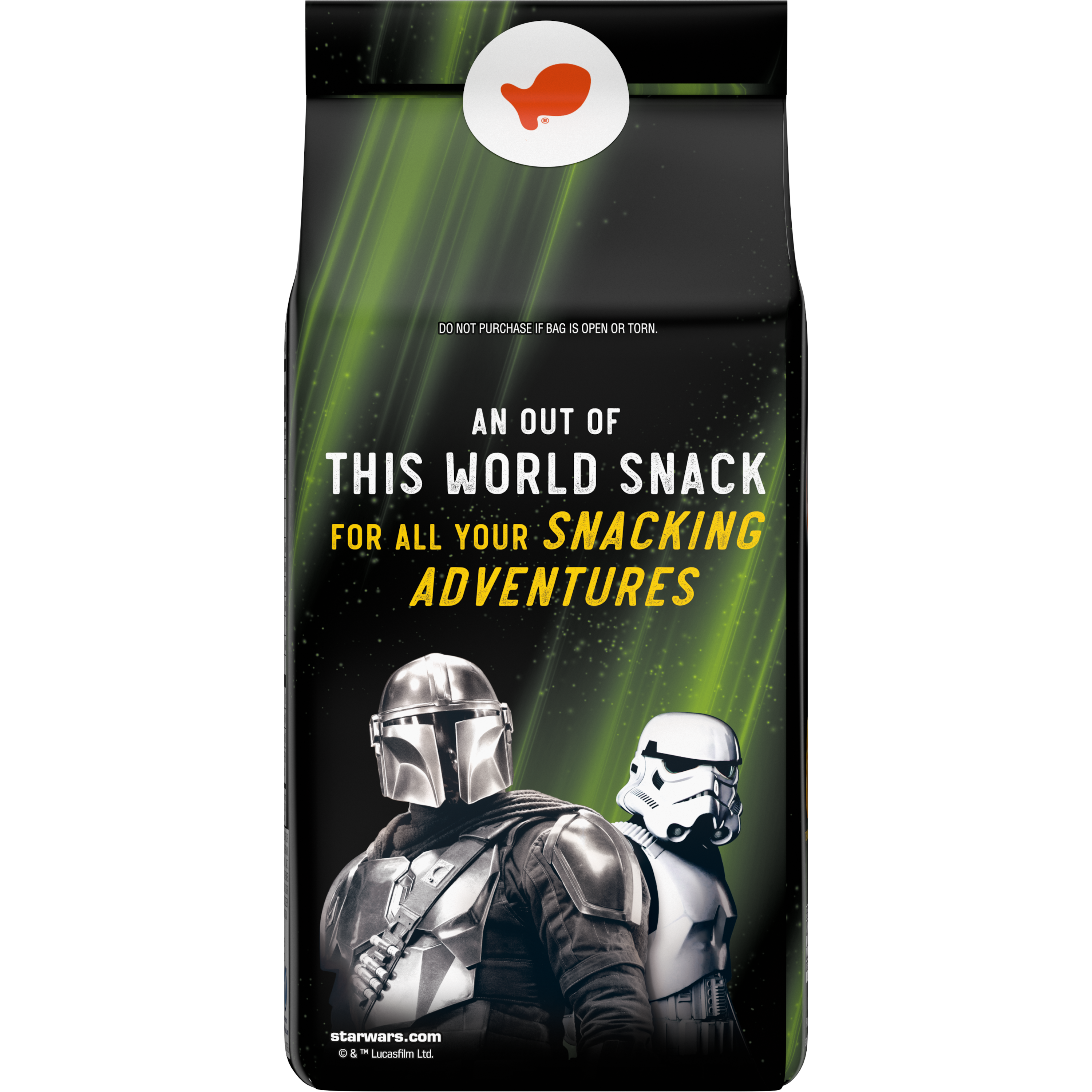Goldfish® Star Wars The Mandalorian Cheddar Crackers, 6.6 oz, bag - Back Image