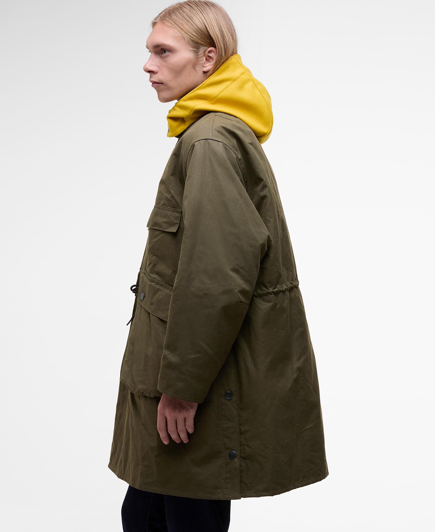 Barbour x Kaptain Sunshine Oversized Bedale Casual Field Coat image number 6