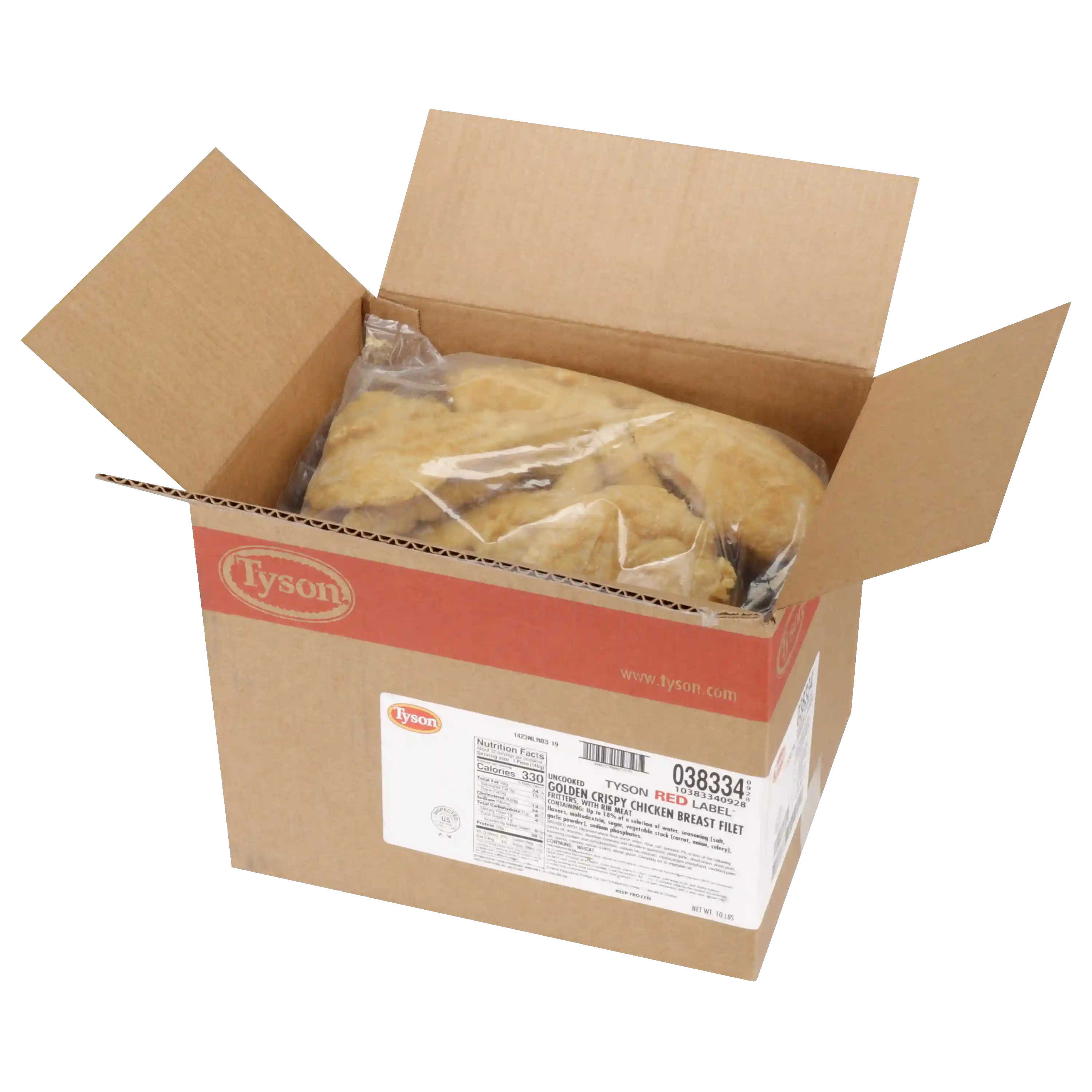 Tyson Red Label® Uncooked Golden Crispy Chicken Breast Filet Fritters, 5 oz._image_4