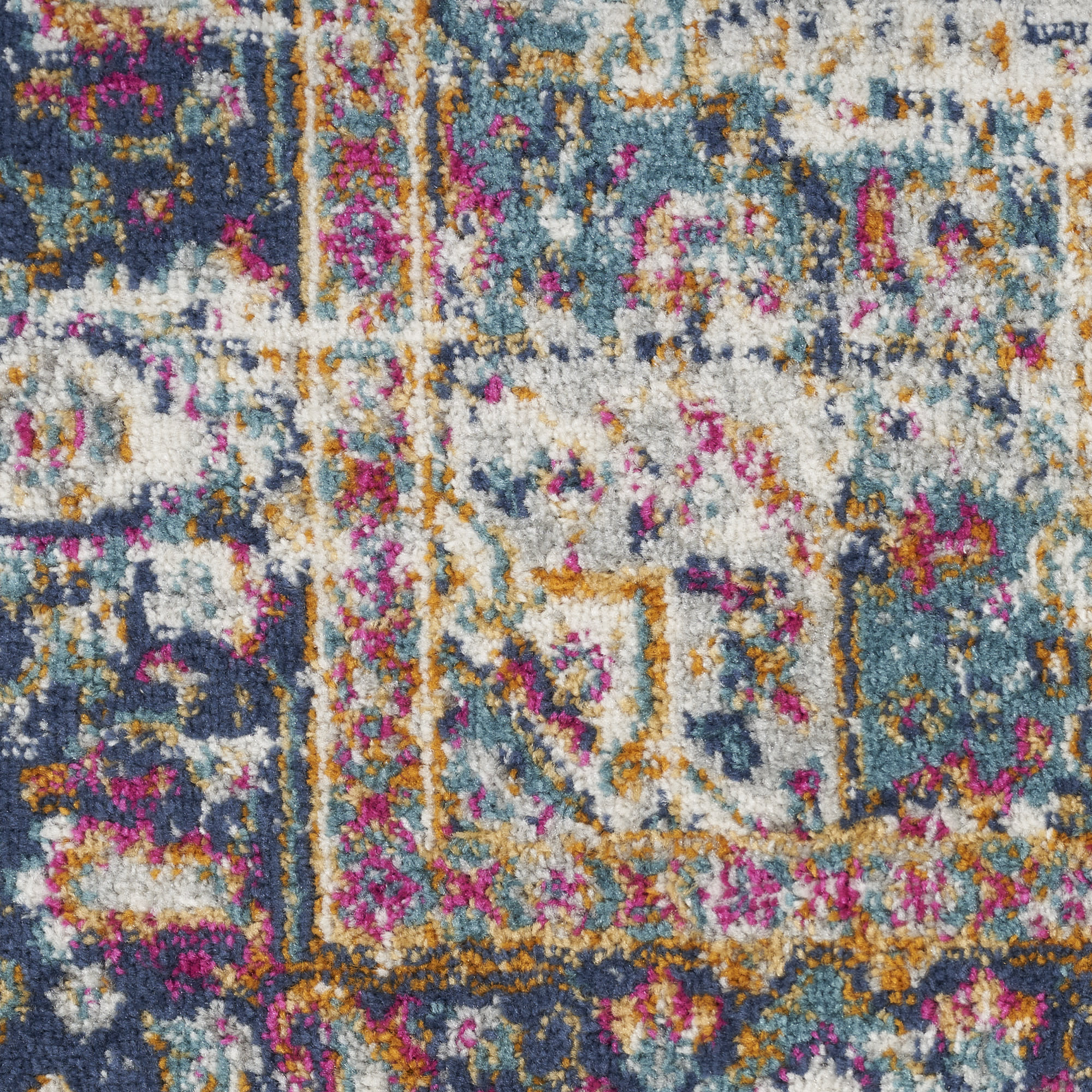 Nourison Passion 8' x 10' Ivory Blue Vintage Indoor Rug