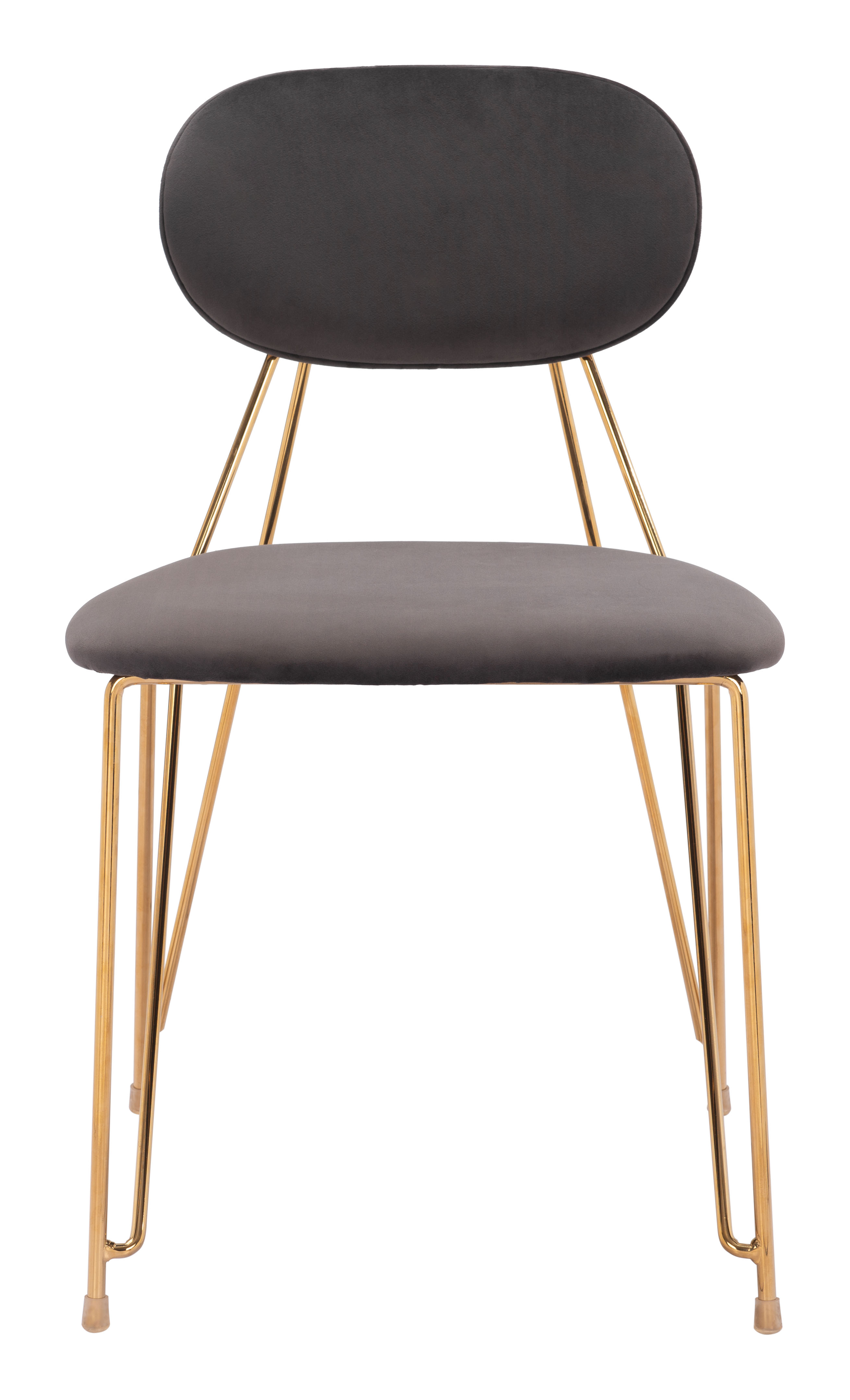 Georges Dining Chair (Set of 2) Gray & Gold product image