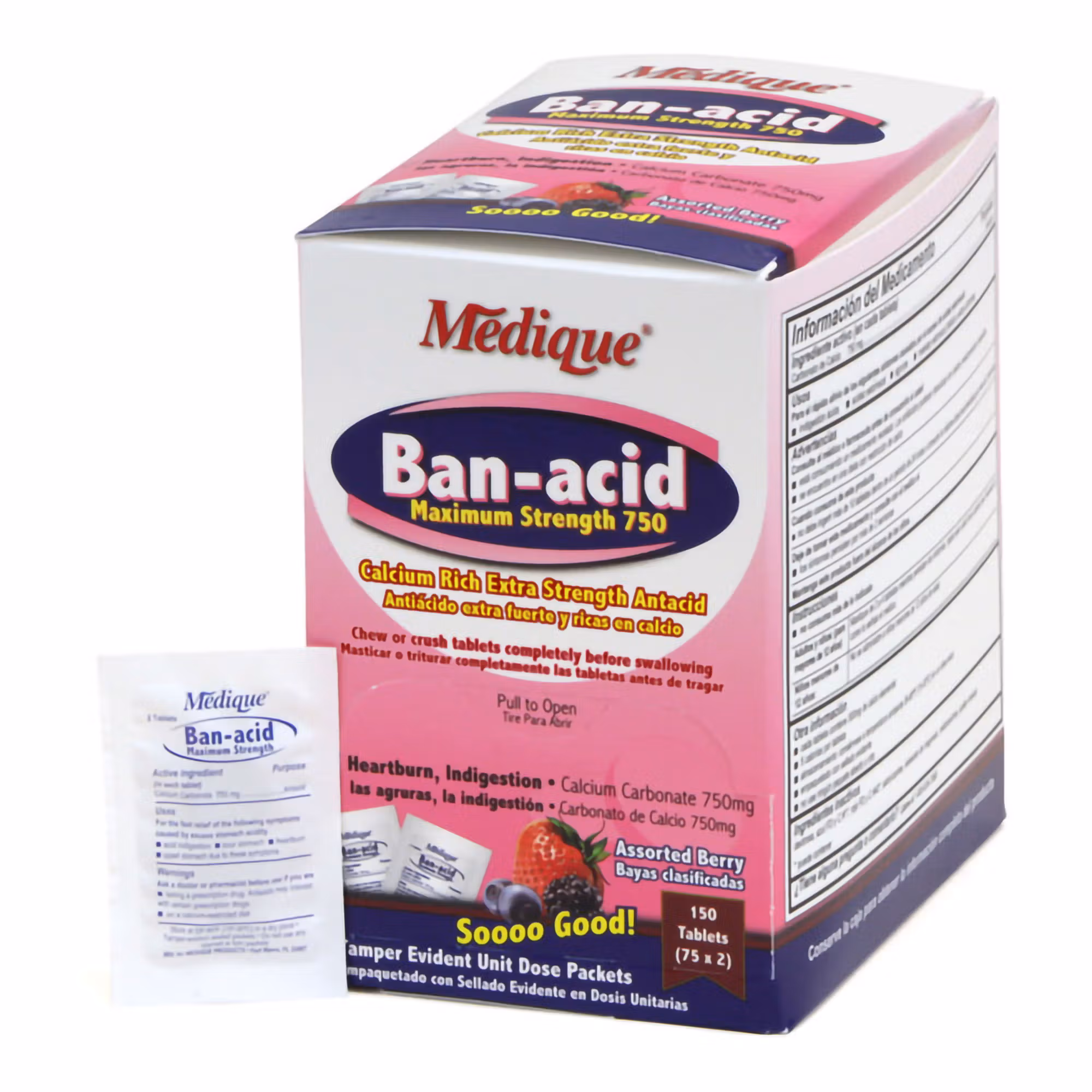 Ban-Acid® 750-mg Calcium Carbonate Antacid