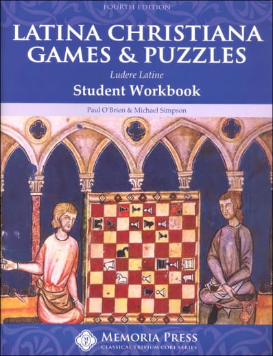 Memoria Press Latina Christiana: Games & Puzzles Student Workbook (4th Edition)
