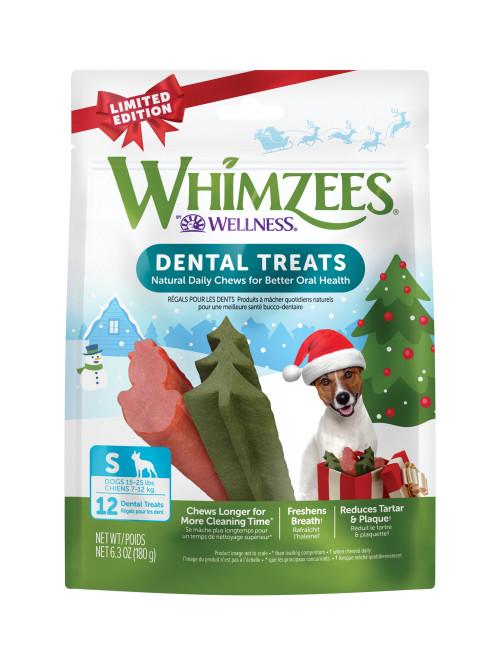 WHIMZEES Winter Shapes Front packaging