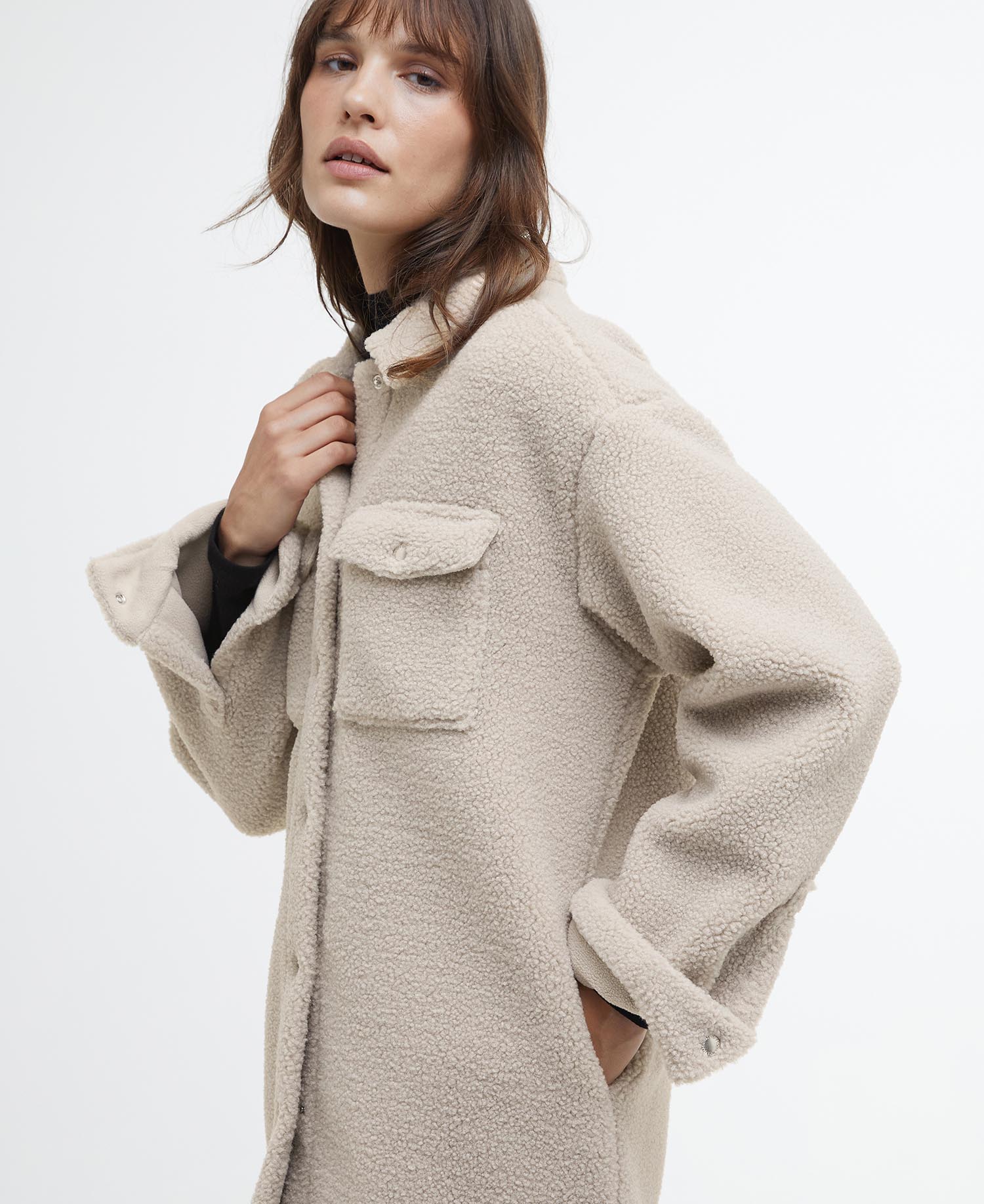Peyton Fleece Overshirt image number 3