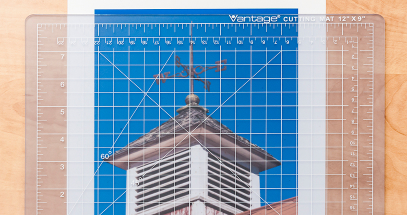 Transparent mat with see-through capability.