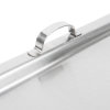 Full-size stainless steel hinged flat steam table pan cover