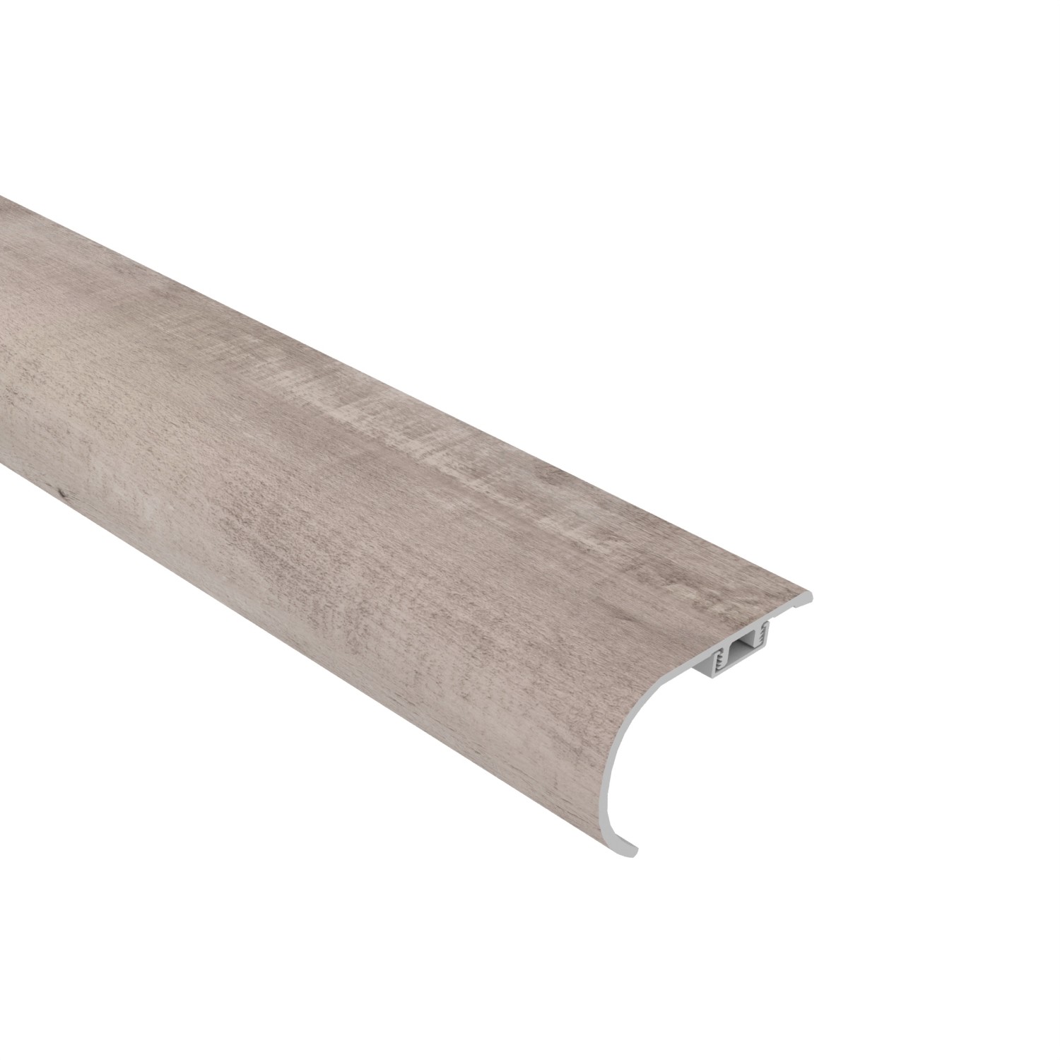 Gray Ash Cali Vinyl Stair Nosing Overlap Windansea view 1
