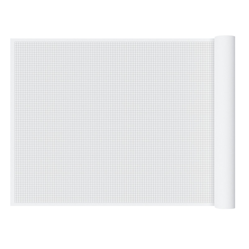 1cm Graph Paper Roll, 36" x 120", Black