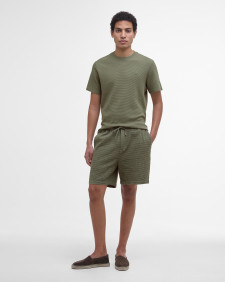 Platford Tailored Waffle T-Shirt Light Moss