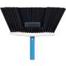 SweepEasy®, 12in, 2-in-1 Broom and Scraper, Nylon Bristles, Black