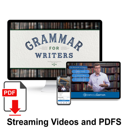 Grammar for Writers (Digital) - 12-Month License Streaming Videos and PDFS