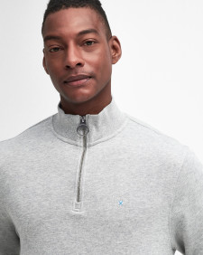 Beckhill Half-Zip Sweatshirt Grey Marl