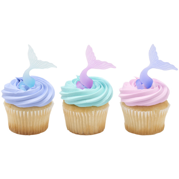 Mermaid Tail Wrap Cupcake Rings