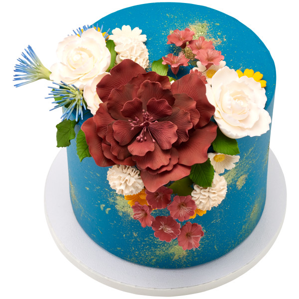 White Peony Gum Paste Flowers