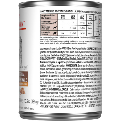 Royal Canin Veterinary Diet Canine Gastrointestinal Low Fat Canned Dog Food