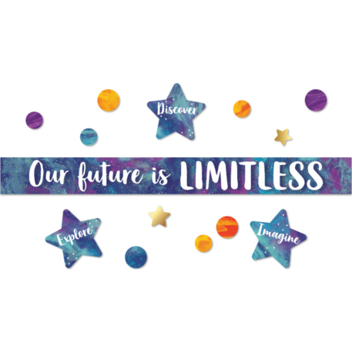 Galaxy Our Future is Limitless Bulletin Board Set, 28 Pieces