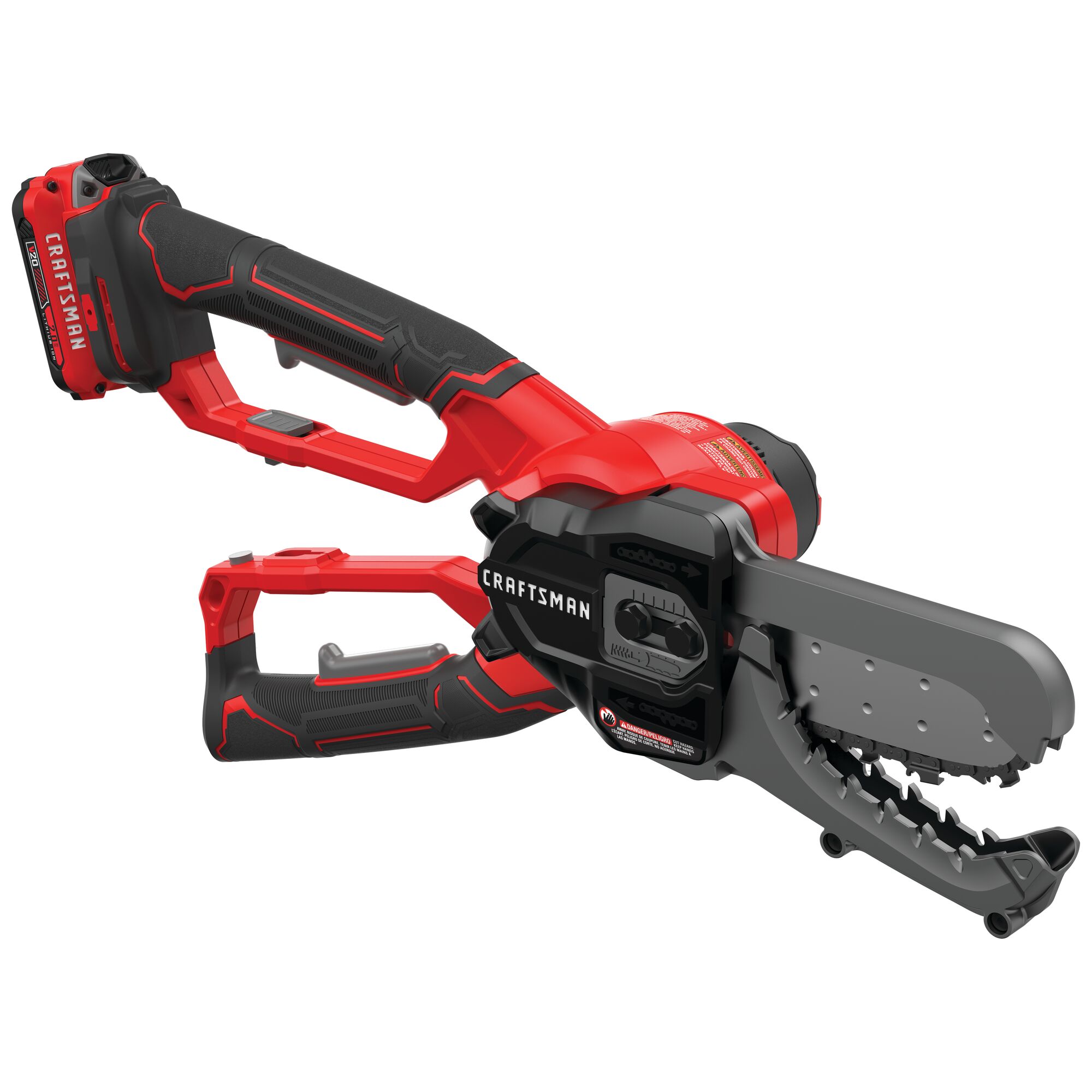 6 inch cordless compact chainsaw lopper kit 2 amp hour.
