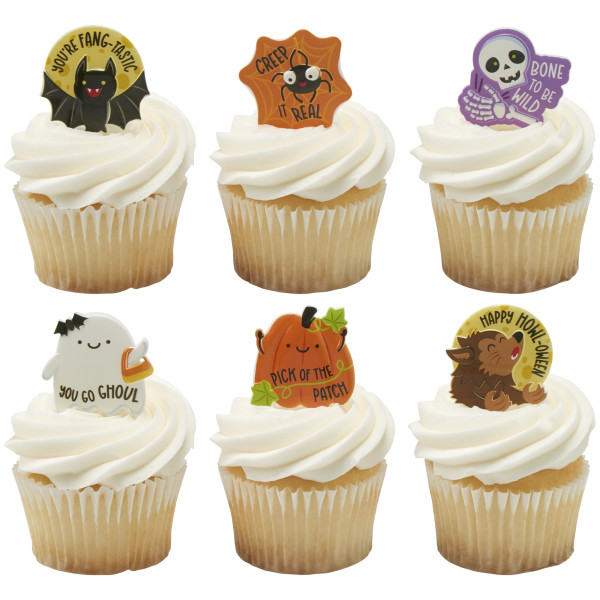 Punny Monster Friends Cupcake Rings