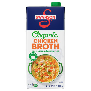 Swanson® 100% Natural Organic Chicken Broth, 32 oz Carton (12 Pack)