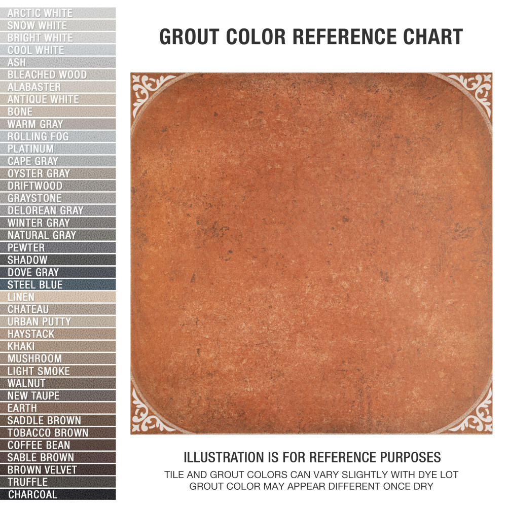 Aranjuez 17-3/4 in. x 17-3/4 in. Ceramic Floor and Wall Tile